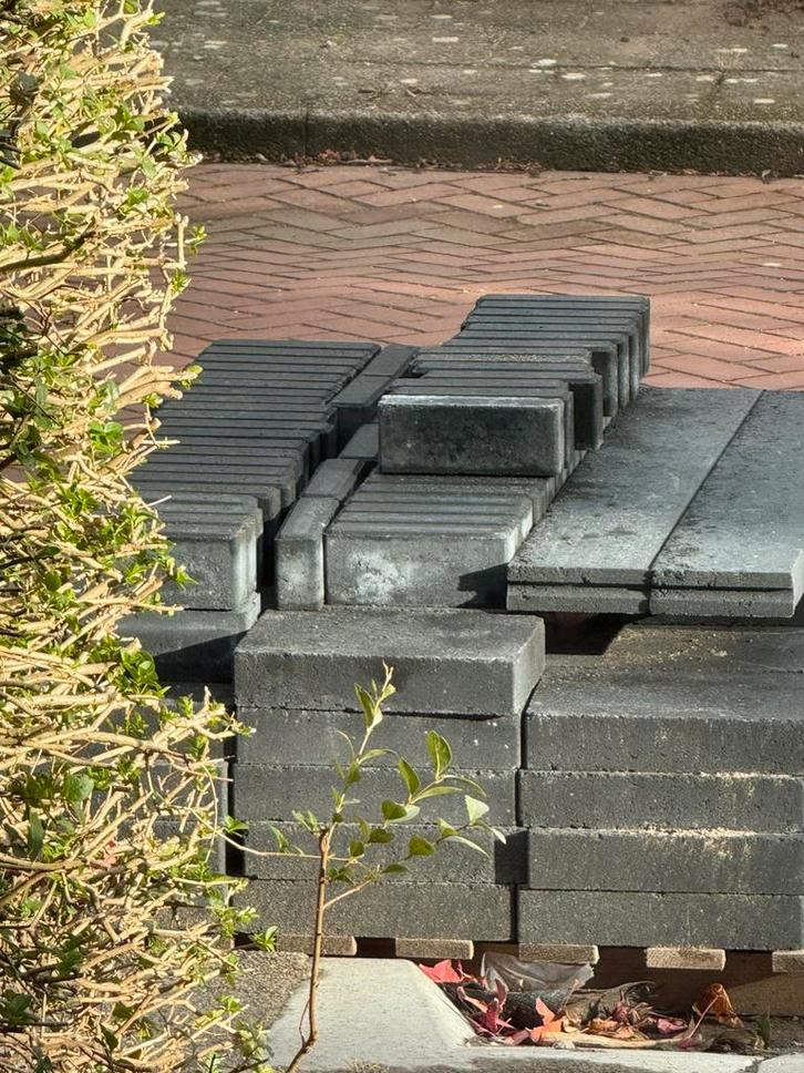 Antraciet Klinkers, Cobblestones & Opsluitbanden, Tuin en Terras, Tegels en Klinkers, Nieuw, Klinkers, Beton, Minder dan 5 m²