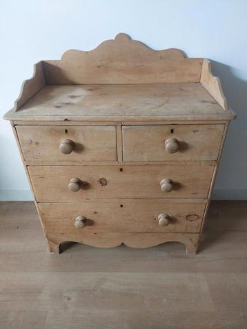 Antieke Grenen Commode - Jaren '20 beschikbaar voor biedingen