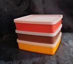 3 Tupperware bakjes, Huis en Inrichting, Ophalen of Verzenden, Gebruikt, Bruin, Bak of Kom