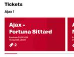 F side kaartjes AJAX - FORTUNA SITTARD, Tickets en Kaartjes, Twee personen