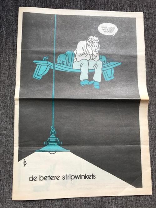 Joost Swarte FOLDER de betere stripwinkels 1987 Het Raadsel, Boeken, Stripboeken, Ophalen of Verzenden