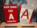 amstel voetbal reclame, Ophalen, Zo goed als nieuw, Reclamebord, Plaat of Schild, Amstel