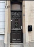 Werkelijk prachtige eiken voordeur met kozijn uit 1890, 215 cm of meer, 80 tot 100 cm, Zo goed als nieuw, Buitendeur