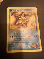 Pokemon kaart Misty’s Staryu 90/132 Gym heroes 1999, Hobby en Vrije tijd, Verzamelkaartspellen | Pokémon, Nieuw, Ophalen of Verzenden