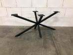 Metalen Matrix kruispoot koker 5x5 cm  ovale of rechte tafel, Ophalen of Verzenden, Zo goed als nieuw