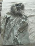 Mooie jas met bontkraag, Ophalen of Verzenden, Zo goed als nieuw, Maat 38/40 (M), Grijs