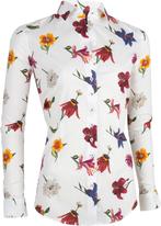 Cavallaro Napoli bloemenblouse stretch maat 36, Verzenden, Wit, Cavallaro, Zo goed als nieuw