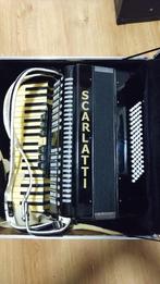 Accordeon te koop Scarlatti, Muziek en Instrumenten, Accordeons, Gebruikt, 80-bas, Toetsaccordeon, Met riemen