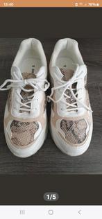 201)Te koop ZGAN sneakers wit met panter maat 40, Wit, Ophalen of Verzenden, Graceland, Sneakers of Gympen