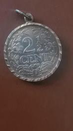 Bronsen-1911-1 2½ Cent Koningin Wilhelmina - Hanger., Postzegels en Munten, Ophalen of Verzenden, Koningin Wilhelmina, Losse munt
