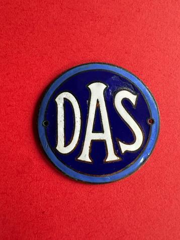 Fraai emaille DAS bordje / logo. Oldtimer auto.  beschikbaar voor biedingen