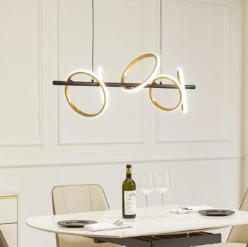 Lucande LED hanglamp Madu, zwart, metaal, 92,5 cm lang beschikbaar voor biedingen