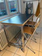 Bar tafel ikea utby + bar krukken, Huis en Inrichting, Ophalen, In hoogte verstelbaar, Gebruikt