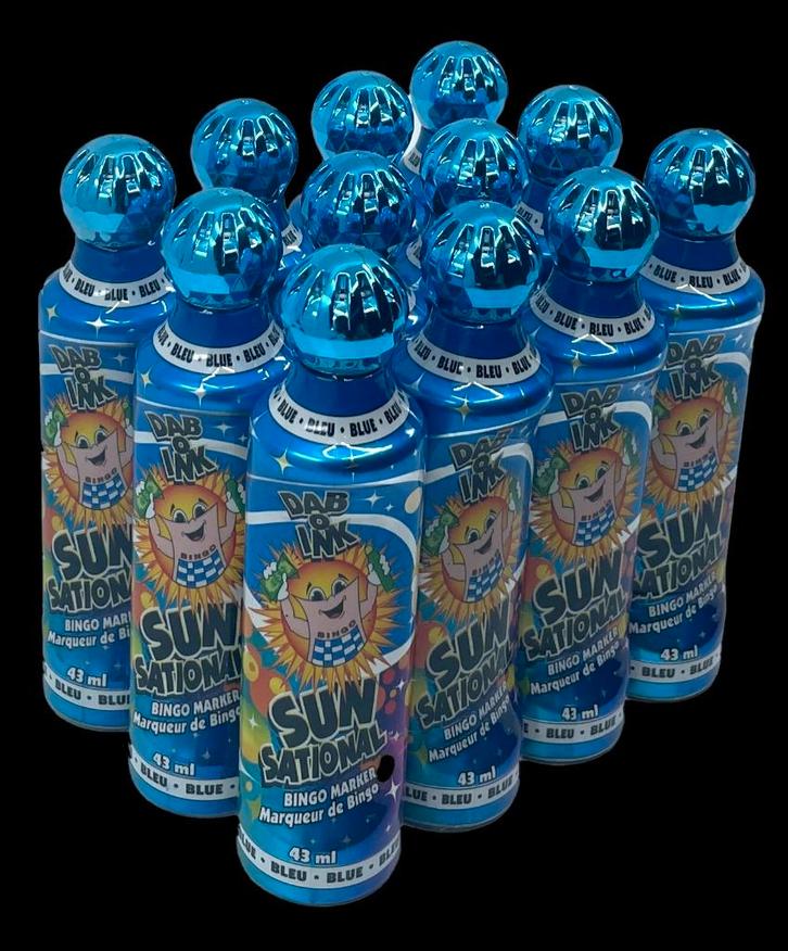 Sunsational Bingo Dabbers deppers Stiften BLAUW, Hobby en Vrije tijd, Gezelschapsspellen | Bordspellen, Nieuw, Ophalen of Verzenden