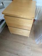 Nachtkastje IKEA malm licht beuken kleur., Huis en Inrichting, Slaapkamer | Nachtkastjes, Ophalen, Gebruikt, 55 tot 70 cm, 45 tot 65 cm