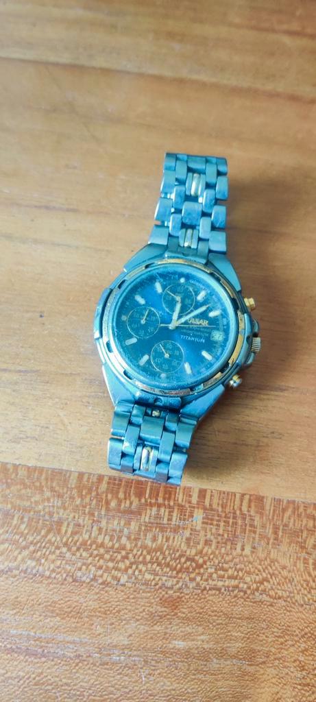 Pulsar titanium horloge, Sieraden, Tassen en Uiterlijk, Horloges | Heren, Gebruikt, Overige merken, Ophalen of Verzenden