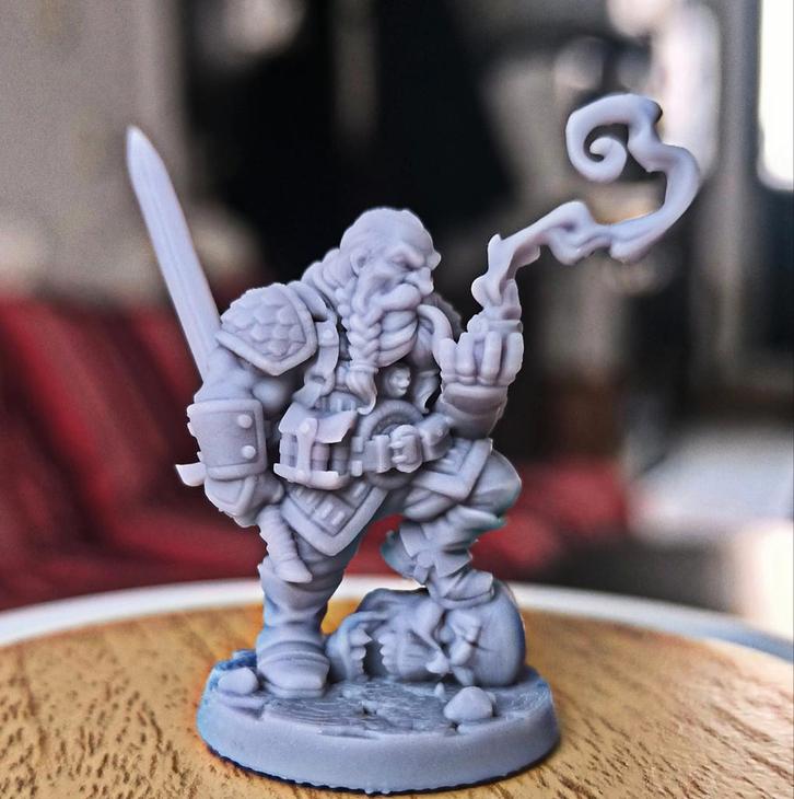 Dungeons & Dragons, D&D, HeroQuest, miniature Dwarf, Hobby en Vrije tijd, Wargaming, Overige soorten, Ophalen of Verzenden