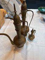 Vintage Messing Karaffen Set (3 stuks), Antiek en Kunst, Antiek | Koper en Brons, Ophalen of Verzenden, Koper