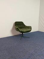 4 x Fauteuil Trendline Ally, donkergroen, zwart frame, Ophalen, Gebruikt, Minder dan 75 cm, Stof