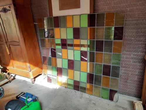 Glas in loodraam, Doe-het-zelf en Verbouw, Glas en Ramen, Gebruikt, Overige typen, Minder dan 80 cm, Minder dan 80 cm, Glas in lood