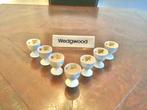 7 Wedgwood Moss Rose eierdopjes, Overige typen, Ophalen of Verzenden, Zo goed als nieuw, Wedgwood