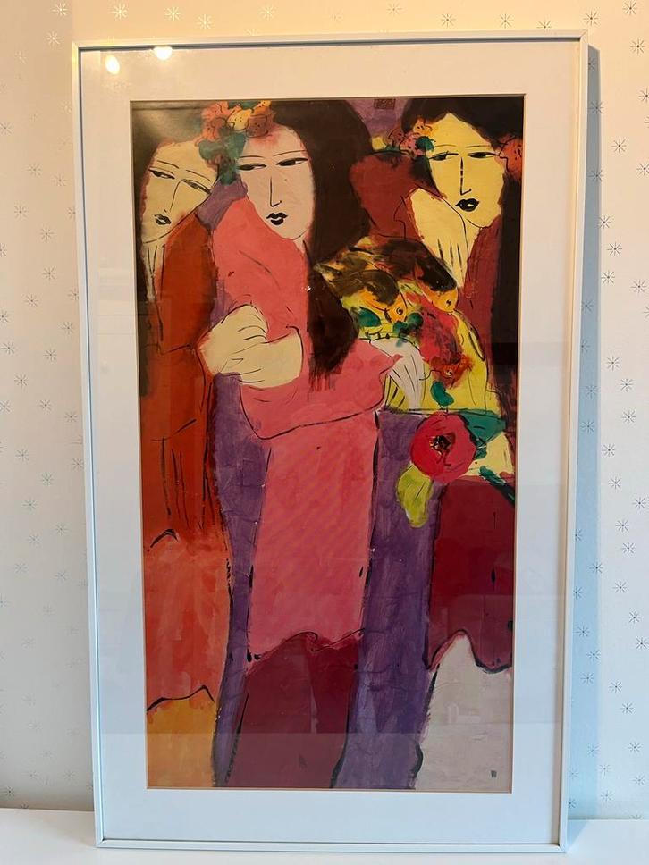 Walasse Ting poster Art Unlimited, ingelijst, Antiek en Kunst, Kunst | Schilderijen | Modern, Ophalen