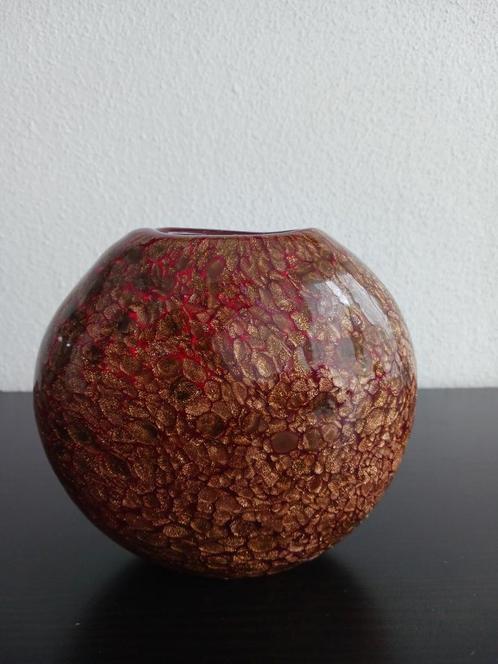 murano Gouden design vaas, Antiek en Kunst, Antiek | Glas en Kristal, Ophalen of Verzenden