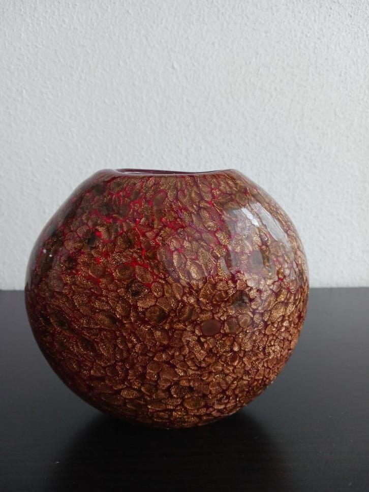 murano Gouden design vaas, Antiek en Kunst, Antiek | Glas en Kristal, Ophalen of Verzenden