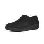 Fitflop zwarte zacht suede veterschoenen maat 37,5 en 38,5, Zwart, Nieuw, Ophalen of Verzenden, Sneakers of Gympen