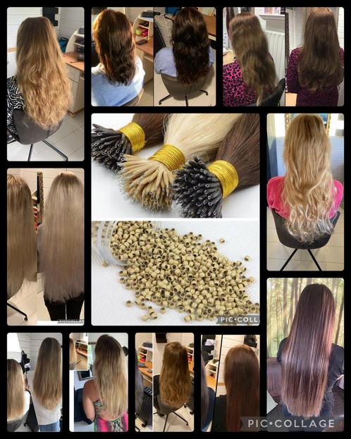 Hairextensions nanoring extensions, human hair, Diensten en Vakmensen, Kappers en Thuiskappers, Hairextensions, Komt aan huis