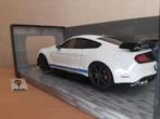 Ford Shelby (Mustang) GT500 White/Blue stripes Solido 1:18, Hobby en Vrije tijd, Modelauto's | 1:18, Solido, Auto, Solido, Nieuw