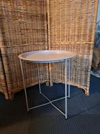 Handig inklapbaar bijzettafeltje - oud-roze, Huis en Inrichting, Tafels | Bijzettafels, Ophalen, Minder dan 45 cm, Minder dan 55 cm