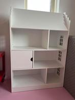 Groot poppenhuis met goki poppetjes & houten meubeltjes, Ophalen, Gebruikt, Poppenhuis