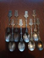 Set van 8 vintage verzilverd lepeltje DE, Verzenden