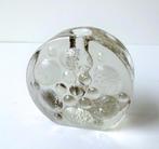 Glazen solifleur ronde vorm helder bewerkt oppervlak 2832-g, Ophalen of Verzenden