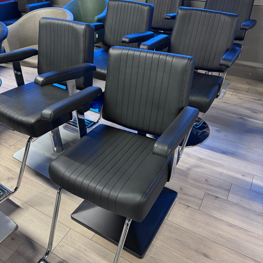kappersstoel knipstoel nieuw zwart dames heren pompstoel, Ophalen of Verzenden, Nieuw