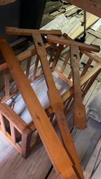 Handgemaakt beukenhouten wieg met hemel., Ophalen, Zo goed als nieuw, 180 cm of meer, 85 tot 100 cm