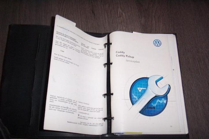 Compleet mapje boekjes VW CADDY/VW CADDY PICKUP 1996/200404, Auto diversen, Handleidingen en Instructieboekjes, Ophalen of Verzenden