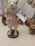 Beeldje konijn merk Clayre & Eef foto 1 t/m 6, Verzamelen, Ophalen of Verzenden, Zo goed als nieuw, Dier