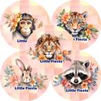 CD3356 ouwel jungle dieren 20x4,7cm kant en klaar rond vers, Hobby en Vrije tijd, Taarten en Cupcakes maken, Nieuw, Versiering