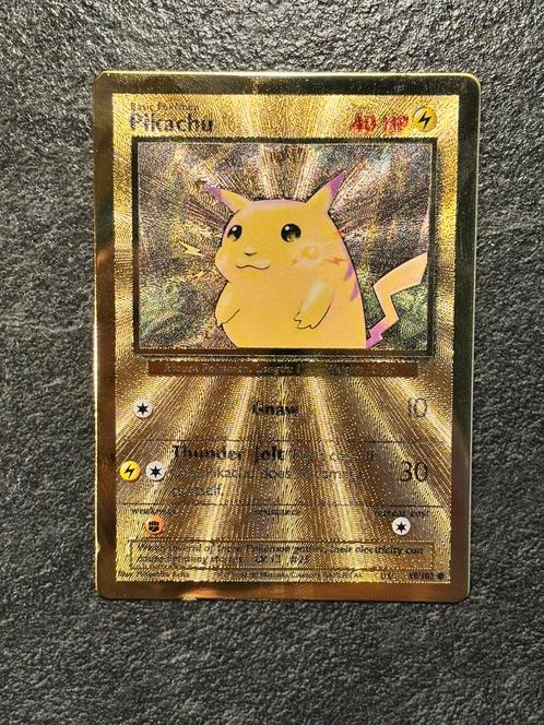 Pikachu #58 gold metal Card Celebrations, Hobby en Vrije tijd, Verzamelkaartspellen | Pokémon, Nieuw, Meerdere kaarten, Verzenden