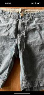 Broek H&M kort maat 30 linnen licht blauw, Ophalen of Verzenden, Blauw