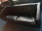 Leren bank, Huis en Inrichting, Banken | Bankstellen, Ophalen, Gebruikt, Rechte bank, Vierpersoons of meer