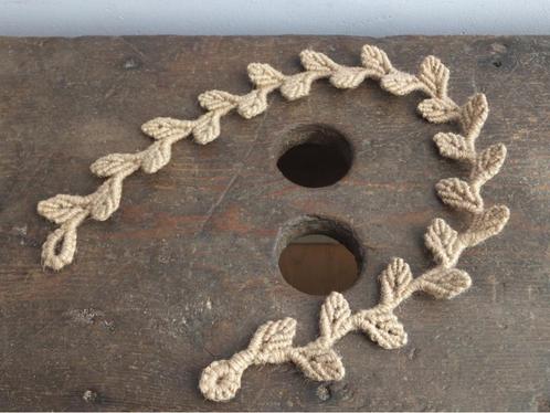 macrame deco, bladeren, rank, voor plantenwand of bloempot, Huis en Inrichting, Woonaccessoires | Overige, Ophalen