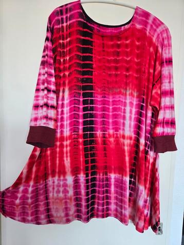 Mt  54 56 batik tricot tuniek a lijn oto 80 heup 90 beschikbaar voor biedingen