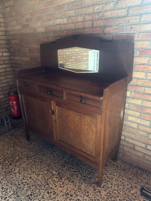 Antiek Dressoir Kastje met Spiegel, Antiek en Kunst, Antiek | Meubels | Kasten, Ophalen