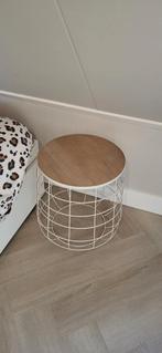Bijzettafel basket, Huis en Inrichting, Tafels | Bijzettafels, Ophalen, Rond, Minder dan 55 cm, 45 tot 60 cm