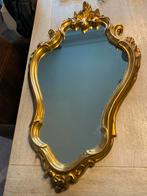 Gouden Barok Spiegel - Firenze Stijl, Antiek en Kunst, Antiek | Spiegels, Ophalen of Verzenden, Overige vormen, 50 tot 100 cm