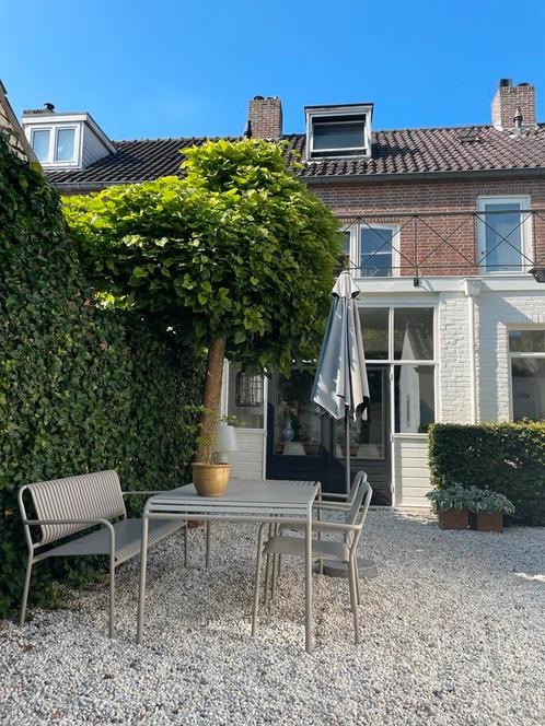 Tuinset (Scandinavisch design!), Tuin en Terras, Tuinsets en Loungesets, Zo goed als nieuw, Tuinset, Aluminium, 4 zitplaatsen