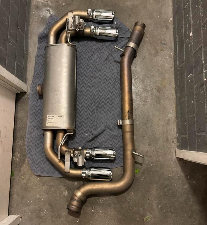 Volkswagen Golf 7.5 R REMUS EINDDEMPER EN MIDDENPIJP, Auto-onderdelen, Uitlaatsystemen, Volkswagen, Gebruikt, Ophalen